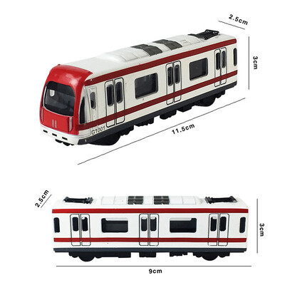 

Subway Car 4pcs Toy Car Set Alloy City Rail Subway Train Model 164 Scale Alloy Subway Car Model ToysPlay Red White