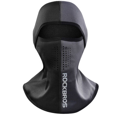 

ROCKBROS Motorcycle riding headgear battery car locomotive head cover bib mask autumn&winter windproof fleece warm mask plus velvet filter
