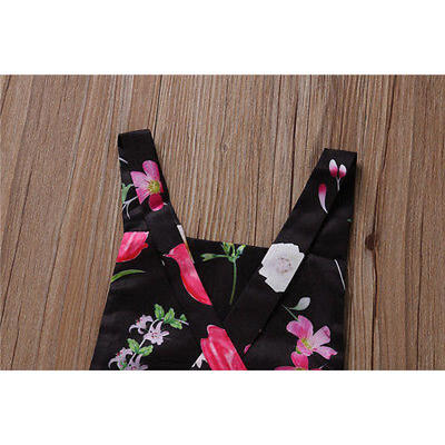 

Newborn Baby Girls Floral Romper Bodysuit Summer Clothes Sunsuit Outfits 0-24M