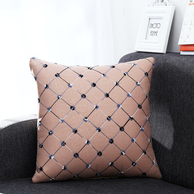 

1PC Grid Bed Sofa Throw Pillow Cushion Case Home Decor Square Washable Multicolored High Quality Home Decor