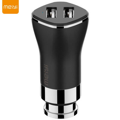 

MEIYI C32 Car Charger 5V 48A Max 2-Port USB Fast Charge Adapter Metal Mini USB Car-Charger For iPhone 7 6s 6 for Samsung Tablet