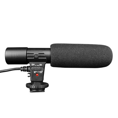 

Si Данда (sidande) MIC-01 зеркальная камера DV камера стерео микрофон микрофон записи подходит для профессиональных новостей интервью всего гнезда для наушников 3,5