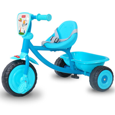 

Фишер (Fisher Price) прогулочная коляска велосипед многофункциональная тележка с детскими развивающими игрушками ходунков 202C ведро трехколесного велосипедом синим