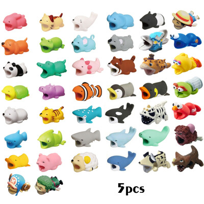 

Cute Animal Bite Cable Data Protector Winder Organizer for Smartphone Data Line Phone Protection Accessories