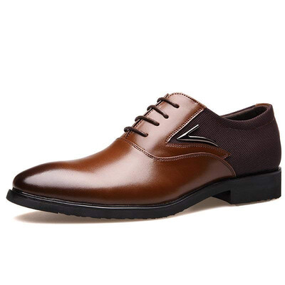 

Big size leather shoes mens Leather Mens shoes business casual shoes mens sharp British youth lace up shoes