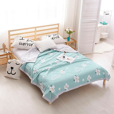 

100 Cotton Bedspread CoverletCotton Filling Bed Cover Flowers Summer Blanket 200230150200180200cm