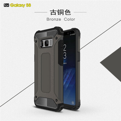 

Fivice Samsung Galaxy S8 case Luxury Silicone Diamond Armor PC Hard Shell Phone Case
