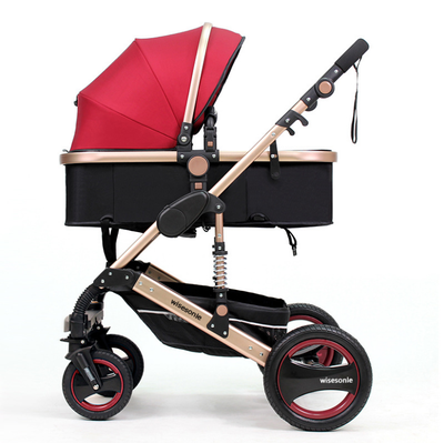 

High landscape baby strollers aluminum alloy super light can be used to sit&lie down to avoid shock Two-way rolling strollers