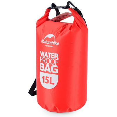 

NH outdoor 15-25 liters waterproof bag swimming bag outdoor multi-purpose drift bag waterproof storage bag red 15L