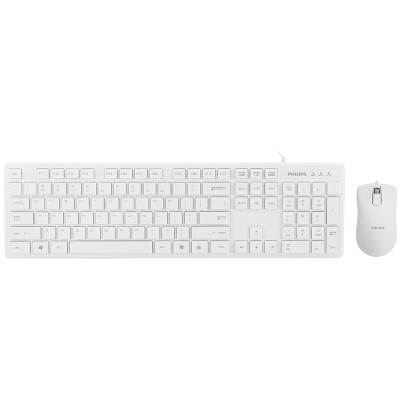 

Philips PHILIPS SPT6201W wired&mouse sets business mouse&keyboard white