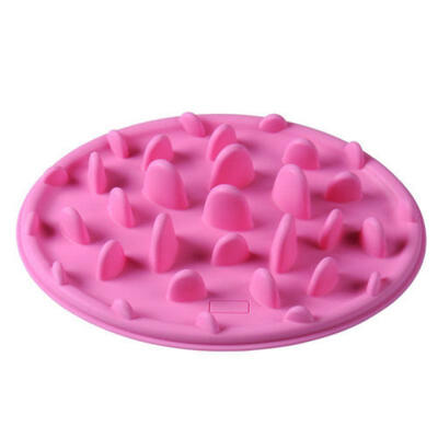 

Cat-design Cat Food Bowl&Mat in One Non-slip Silicone Pet Dish Dishes Dog