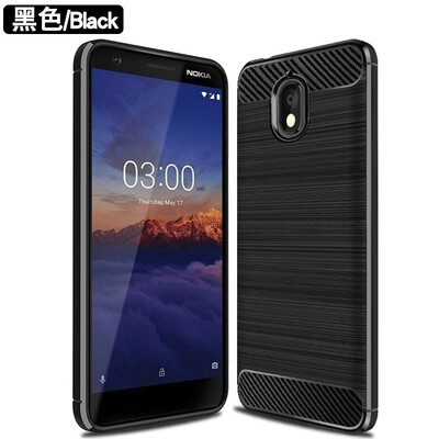 

Fivice Nokia 3 2018 case Brushed carbon fiber silicone anti-fall soft shell phone case