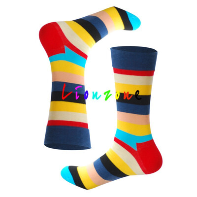 

LIONZONE Winter Warm Women Socks Unisex Rainbow Cherry Crane Pineapple Lemon Harajuku Colorful Funny Cotton Crew Socks