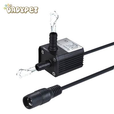 

Dadypet Mini Submersible Brushless Oil Water Pump Ultra-quiet Max Lift 3 Meters 220LH DC 12V for Fish Tank Aquarium Fountain Cir