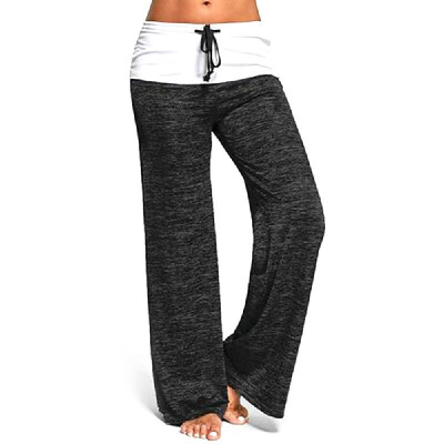 

Womens Fashion Wide Leg Soft Comfortable Long Pants High Waist Casual Loose Yoga Dance Sports Pants Trousers