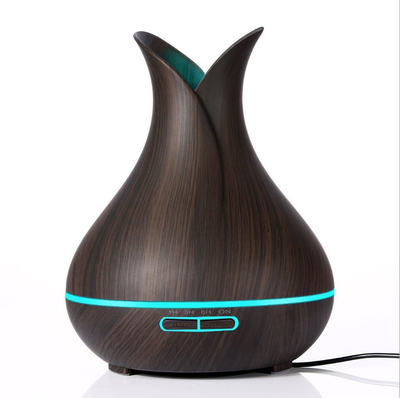 

NeillieN Petal humidifier Remote control wood grain aromatherapy machine night light humidifier Ultrasonic wood grain vase aromath