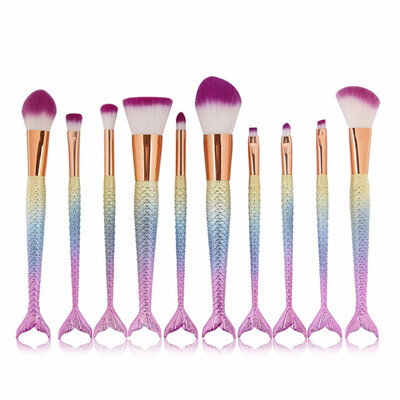 

MYBAYS 10pcs Mermaid Makeup Brush Set Multicolor Option