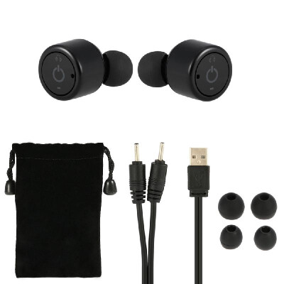 

X1T True Wireless Bluetooth Headphone Stereo Bluetooth 42 Sport Headset Hands-free w Mic Black for Running Gym Exercise Business