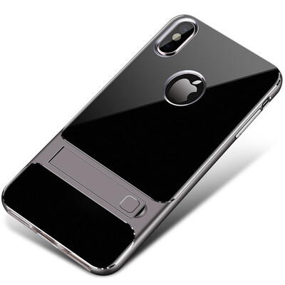 

Goowiiz Phone Case For Iphone XXsXs MaxXR Fashion Slim Shockproof Silicone TPU PC Hard Bracket