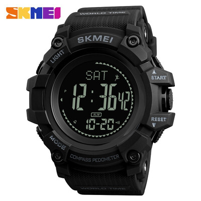 

SKMEI For Men Outdoor Sports Watch Pedometer Waterproof Sports Calorie Countdown World Time Clock 1224
