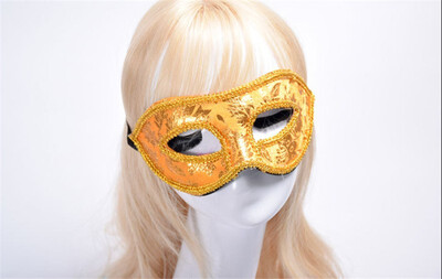 

Halloween mask masquerade party mens mask flannel half face mask - cloth flat lace mask