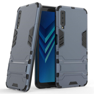 

Case for Samsung Galaxy A7 2018 6 inch 2 in 1 Shockproof with Kickstand Feature Hybrid Dual Layer Armor Protective Cover