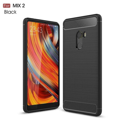 

For redmi S2 Phone Case Matte Business Dirt-Resistant Plain Carbon Fiber Soft Phone Case For redmi S2