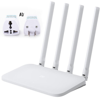 

Original Xiao mi mi wifi router 4C 64 RAM 80211 B g n 24g 300 mbps 4 antennas of Repeater Band Wireless Routers APP Control