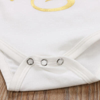 

US Seller Newborn Baby Girl Floral Clothes Romper Pants Leggings Hat Outfit 4pcs