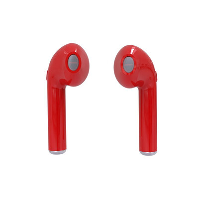 

i7 TWS wireless earphones Sport bluetooth headset Handsfree in-ear earbuds Built-in Mic wireless earbuds red color