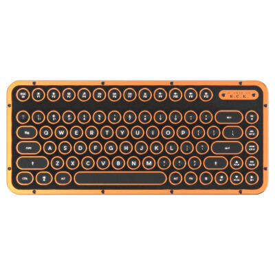 

AZIO RCK ARTISAN black leather wireless Bluetooth mechanical keyboard imported leather including hand support white backlight Bluetooth USB dual mode MAC mechanical keyboard