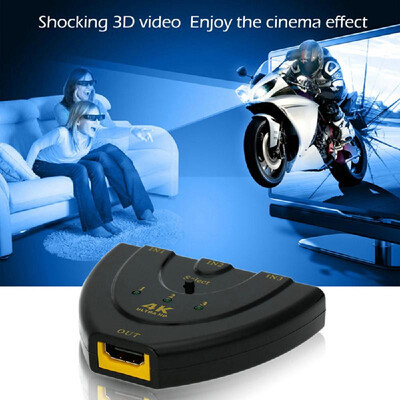 

Mini 4K2K 3D 3 Port HDMI Switch 14b 4K Switcher HDMI Splitter 3 in 1 Out Port Hub for HD-DVD SKY-STB PS3 Xbox36 1080P