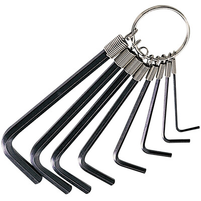 

Pro&39skit HW-023 8-piece chrome-plated round hex wrench set