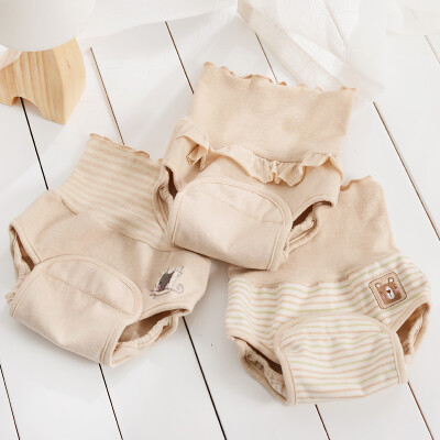 

Will Beilu (WELLBER) baby bamboo cotton cotton cloth TPU covered with belly diaper shy cat M code