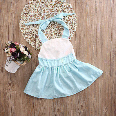 

Cute Toddler Kid Baby Girls Summer Dress Sleeveless Princess Party Pageant Dress
