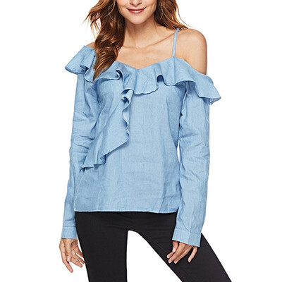 

Autumn irregular lotus leaf sleeve sleeves