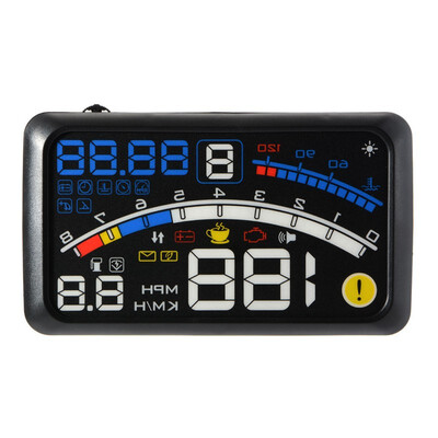 

F4 HUD Display 55 inch Smart Consumption Data Diagnosis OBD2&EUOBD Digital speedometer Car Head-up Display HUD