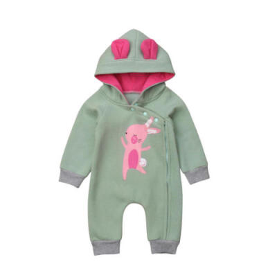 

Newborn Baby Infant Boy Girl Romper Hooded Jumpsuit Bodysuit Outfits Clothes