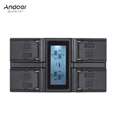 

Andoer NP-FZ100 4-Channel LCD Digital Camera Battery Charger for Sony A7III A9 A7RIII A7SIII