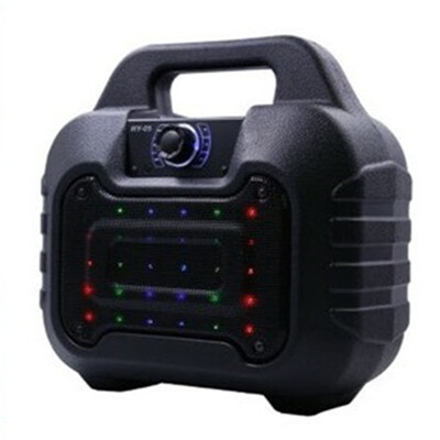 

Outdoor portable wireless bluetooth audio LED colored light Handle TF card MP3 usb rechargeable battery speaker player subwoofer