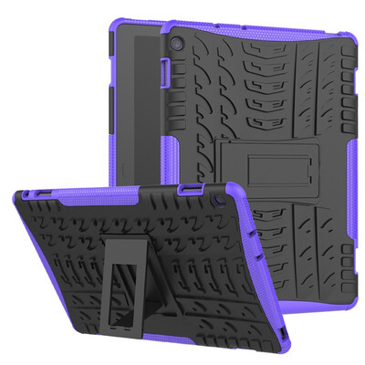 

Fecoprior Case For Huawei MediaPad M3 Lite 101 Back Cover Stand Silicon TPU PC Armor Heavy Rugged Skin Fundas