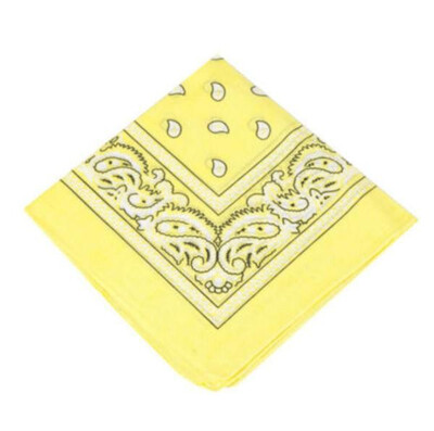 

1PC Unisex Hip Hop Black Paisley Bandana Headwear Hair Band Scarf Neck Wrist Wrap Band Headtie Square scarf High quality