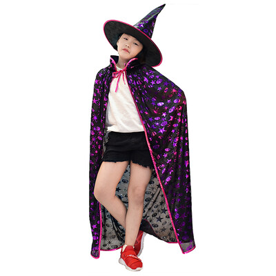 

New&new fine arts Halloween childrens magic dress set masquerade cosplay show decorative props ghost party party role performance cos clothing E section L code 125cm
