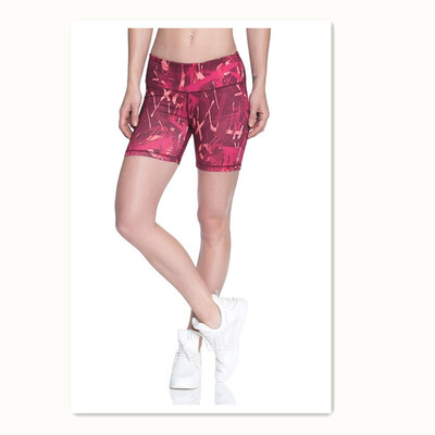 

Heart-shaped womens dolphin shorts with silkscreen print 2018 fashion models