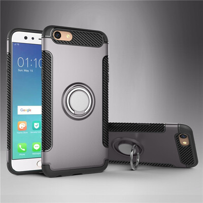 

Fivice OPPO F3A77 case PC metal ring shell magnetic car bracket TPU phone case