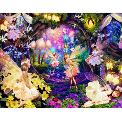 

UpperX Large Diamond Painting kit Butterfly Fairy Flowers Mosaic Embroidery DIY craft