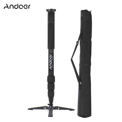 

Andoer TP-340C High Quality Portable Carbon Fiber Camera Monopod 34mm Larger Pipe Diameter with Three-Legged Supporting Stand 4 Se