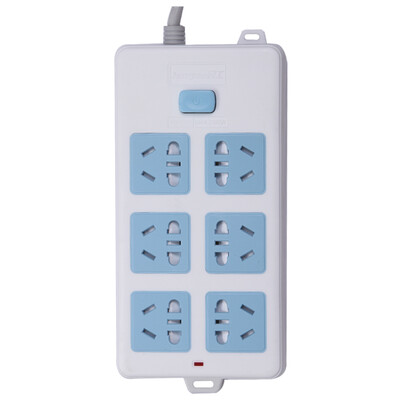 

Lengon XD-T106 power outlet plug-in board plug-in drag line board anti-shock large spacing with child protection door six jacks 18 m