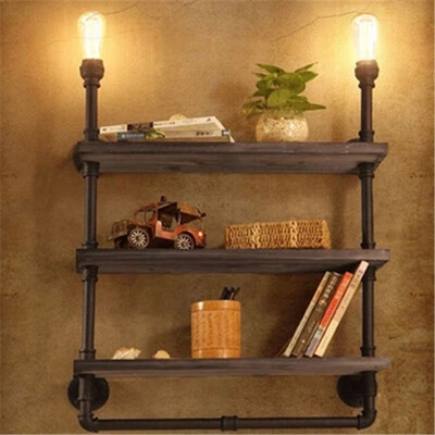 

Baycheer HL409299 Practical 2 Light Three Layer Bookshelf Pipe LED Wall Lamp