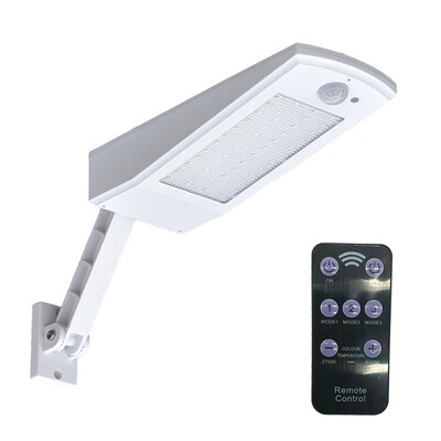 

900lm LED Solar Light Outdoor Waterproof Lighting For Garden Wall 66 leds Four Modes Rotable Pole Solar Lamp Remote Control